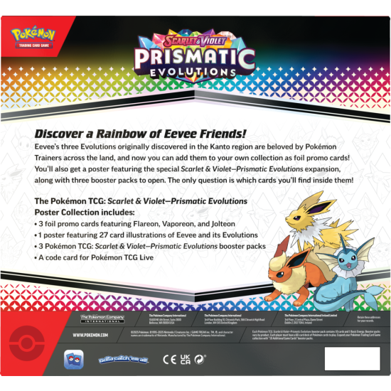 Pokemon TCG: Prismatic Evolutions Poster Collection
